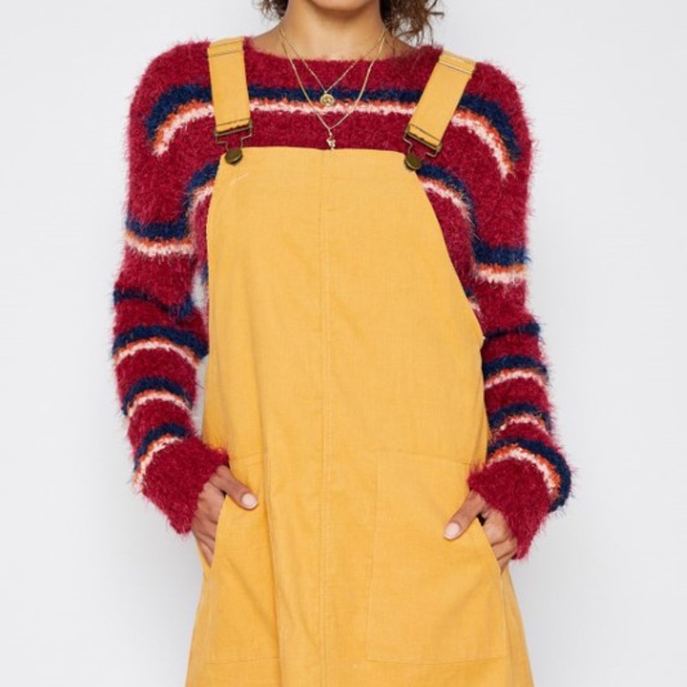 NWT Sadie & Sage Overall Dress - Honey